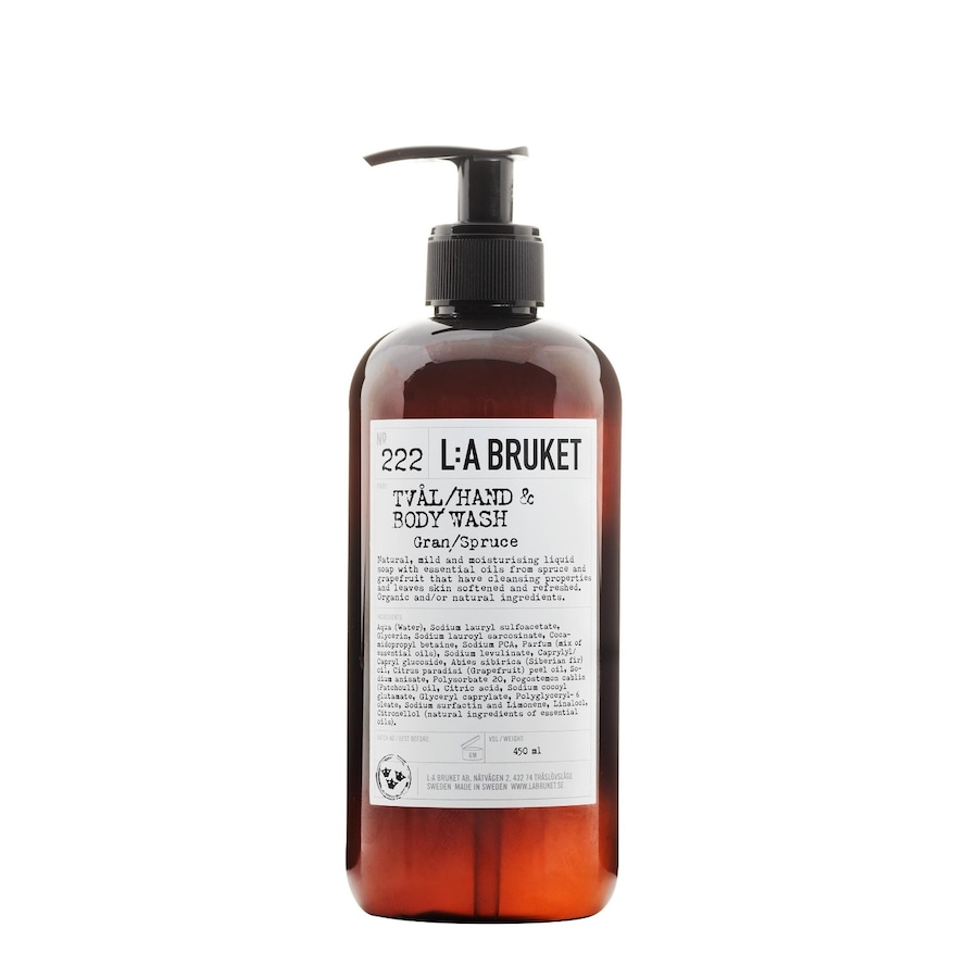 L:A BRUKET L:A BRUKET No. 222 Hand & Body Wash Spruce handreinigung 450.0 ml L:A BRUKET L:A BRUKET No. 222 Hand & Body Wash Spruce handreinigung 450.0 ml von L:A BRUKET