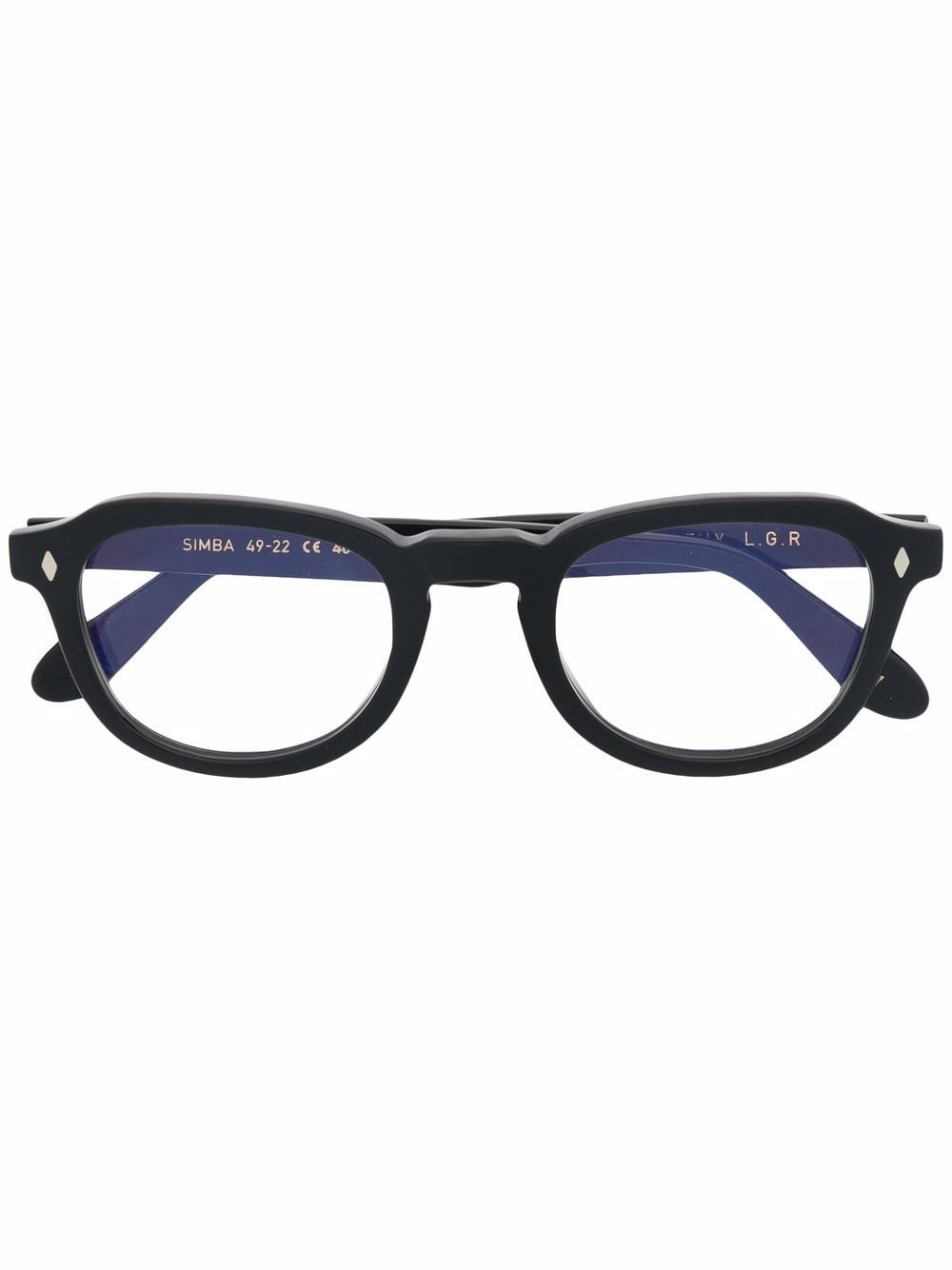 L.G.R oval-frame glasses - Black von L.G.R