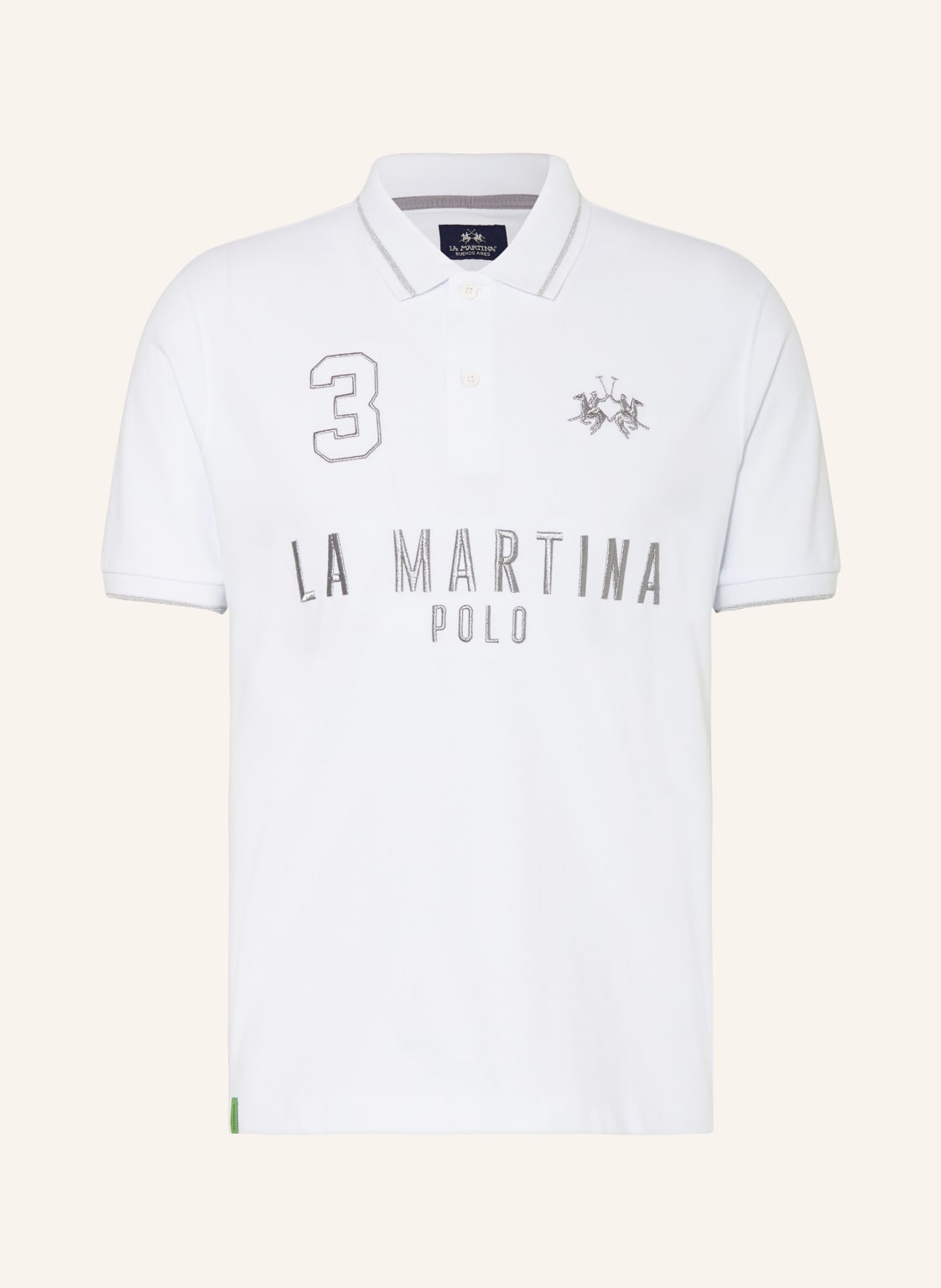 La Martina Piqué-Poloshirt Regular Fit weiss von LA MARTINA