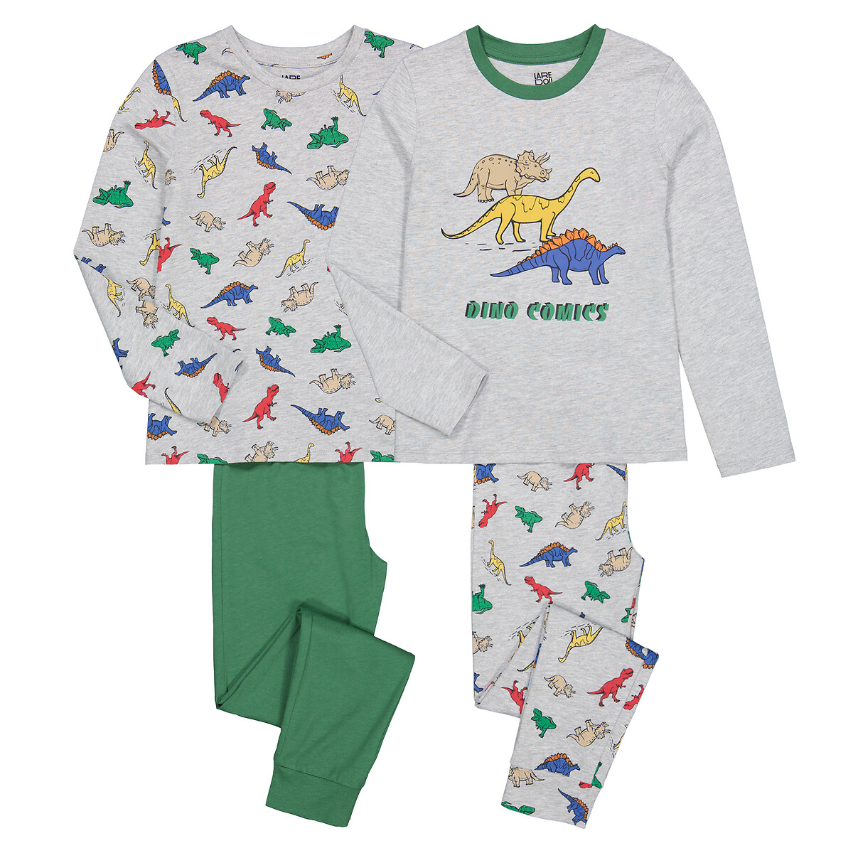 2er-Pack Pyjamas, Dinos von LA REDOUTE COLLECTIONS