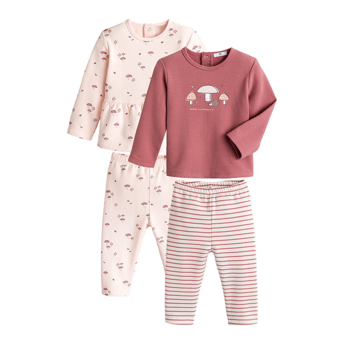 2er-Pack Pyjamas, Sweatware von LA REDOUTE COLLECTIONS