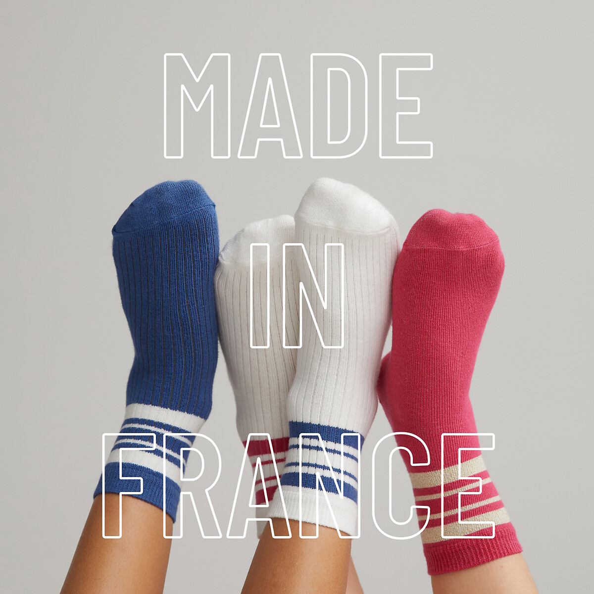 2er-Pack Socken, hergestellt in Frankreich von LA REDOUTE COLLECTIONS