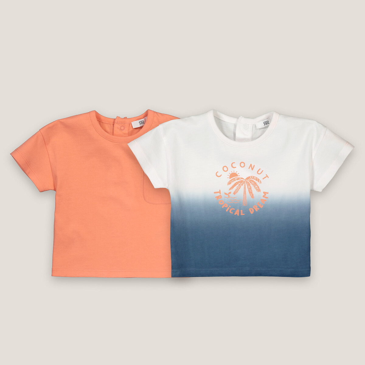 2er-Pack T-Shirts, kurze Ärmel von LA REDOUTE COLLECTIONS