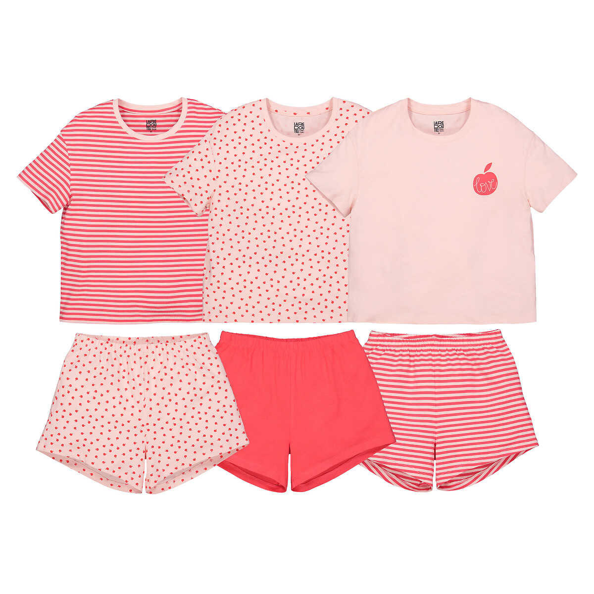 3er-Pack Kurzpyjamas von LA REDOUTE COLLECTIONS