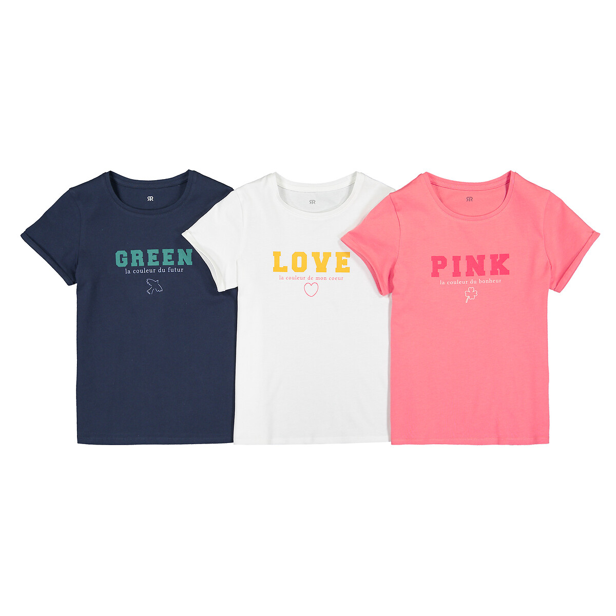 3er-Pack T-Shirts von LA REDOUTE COLLECTIONS