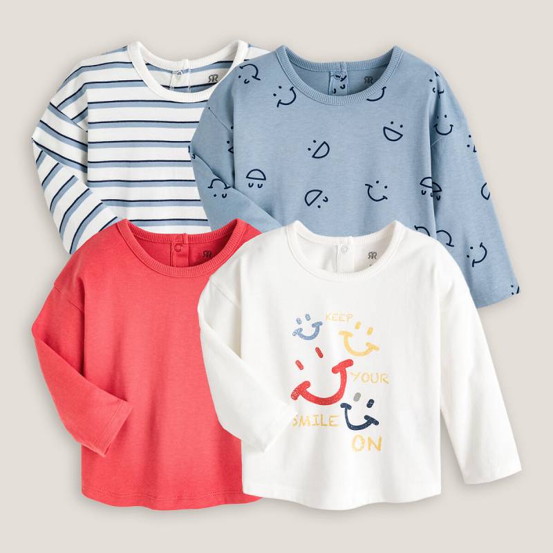 4er-Pack langärmelige Shirts von LA REDOUTE COLLECTIONS