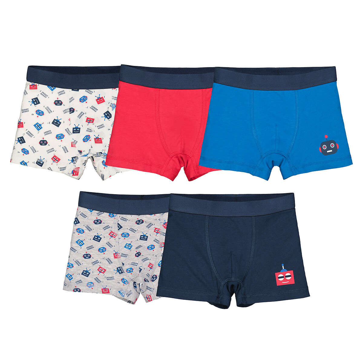 5er-Pack Boxershorts, Roboter von LA REDOUTE COLLECTIONS