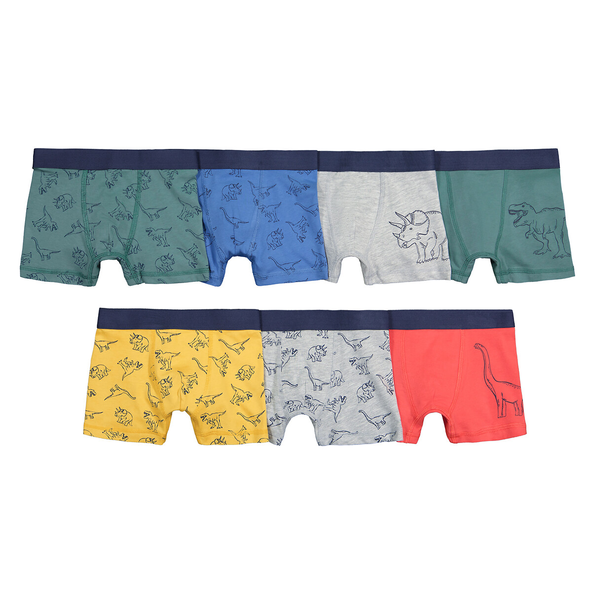 7er-Pack Boxershorts, Dinomotive von LA REDOUTE COLLECTIONS