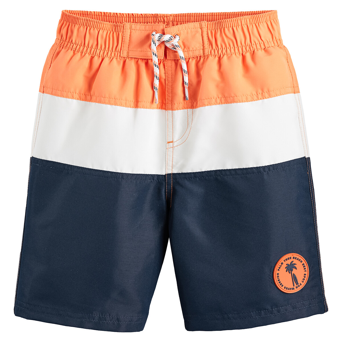 Badeshorts, dreifarbige Blockstreifen von LA REDOUTE COLLECTIONS