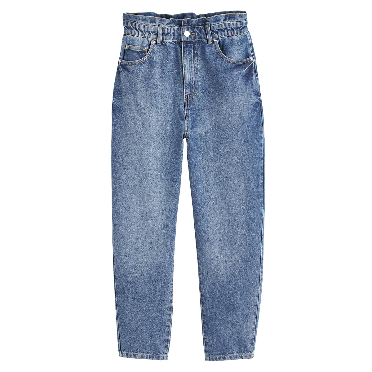 Ballon-Jeans mit hohem Paperbag-Bund von LA REDOUTE COLLECTIONS