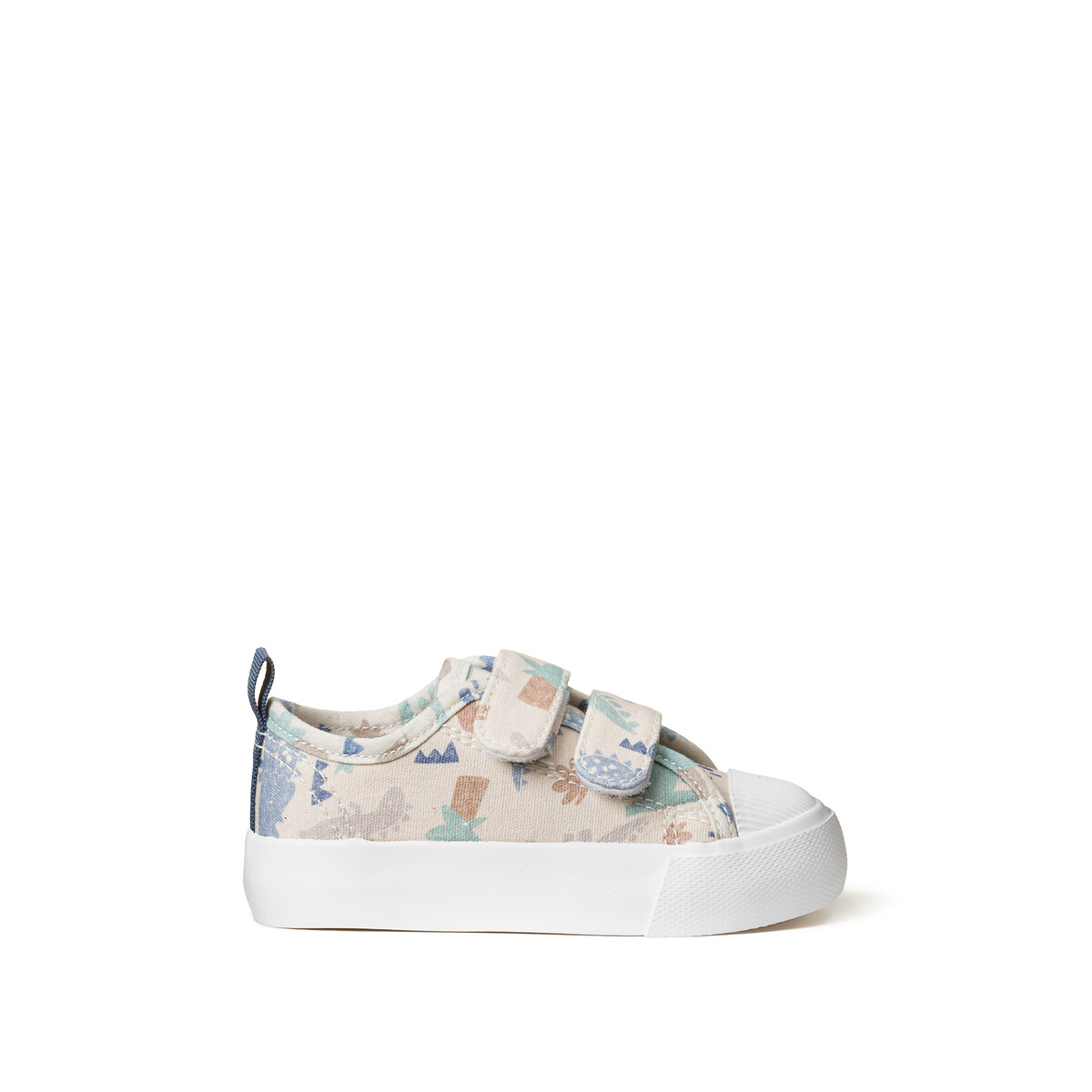 Bedruckte Canvas-Sneakers mit Klettverschluss von LA REDOUTE COLLECTIONS