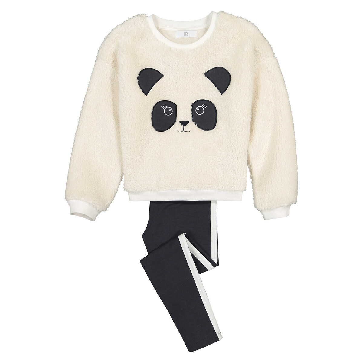 Bestickter Pyjama, "Panda" von LA REDOUTE COLLECTIONS