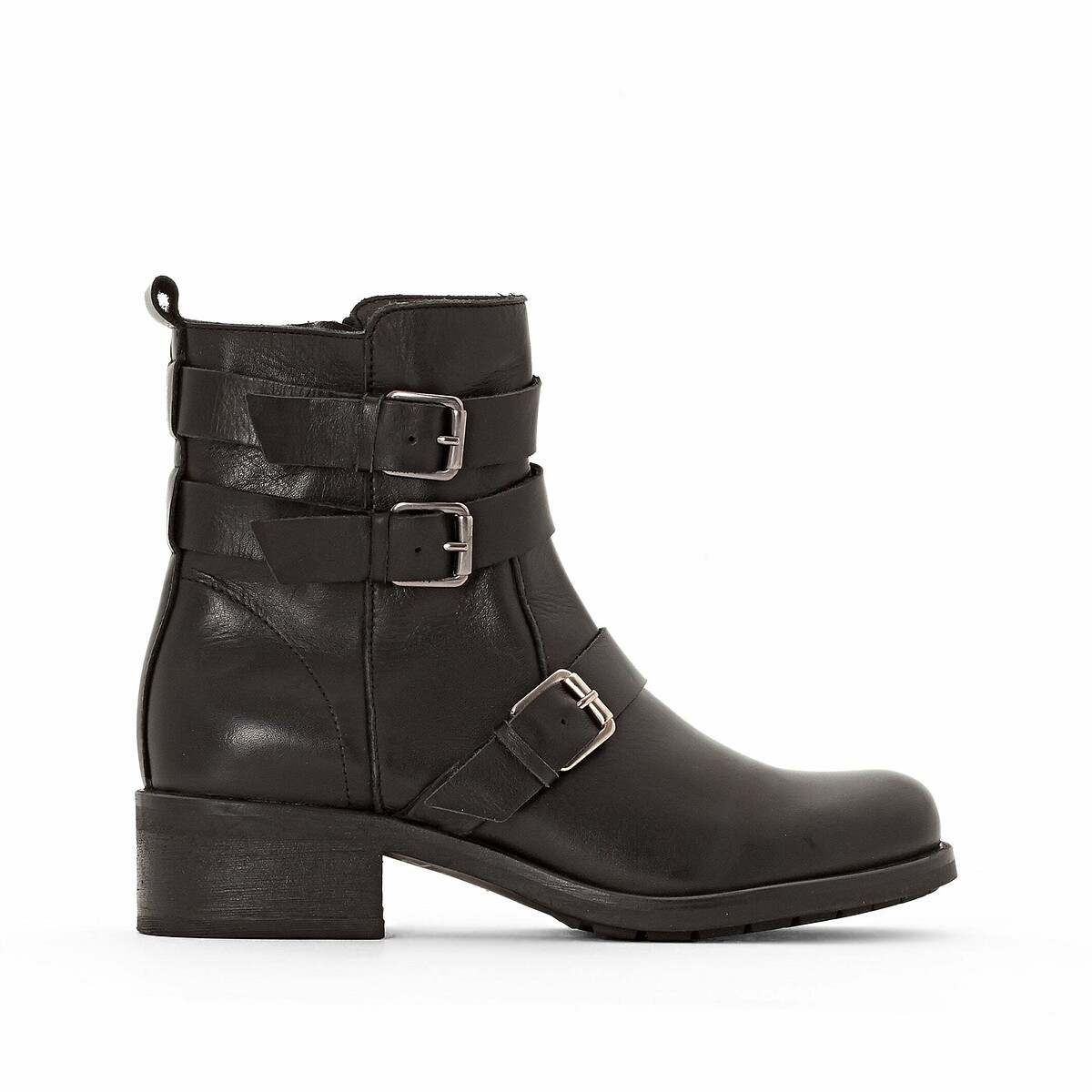 Lederboots im Bikerstil, hergestellt in Europa von LA REDOUTE COLLECTIONS