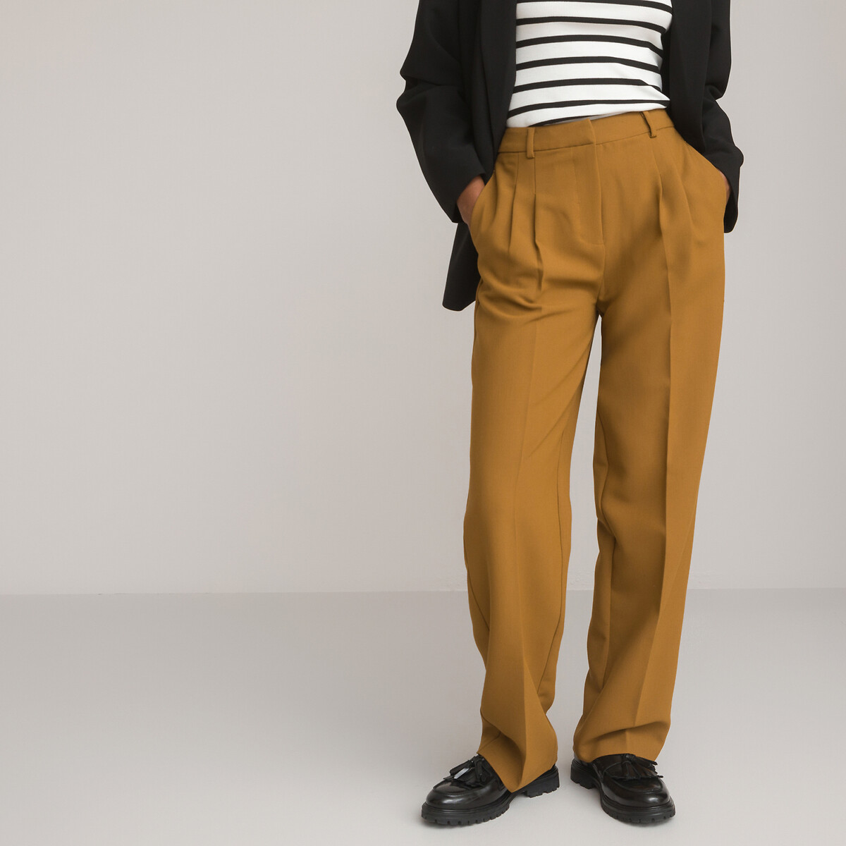 Bundfaltenhose mit geradem Bein von LA REDOUTE COLLECTIONS