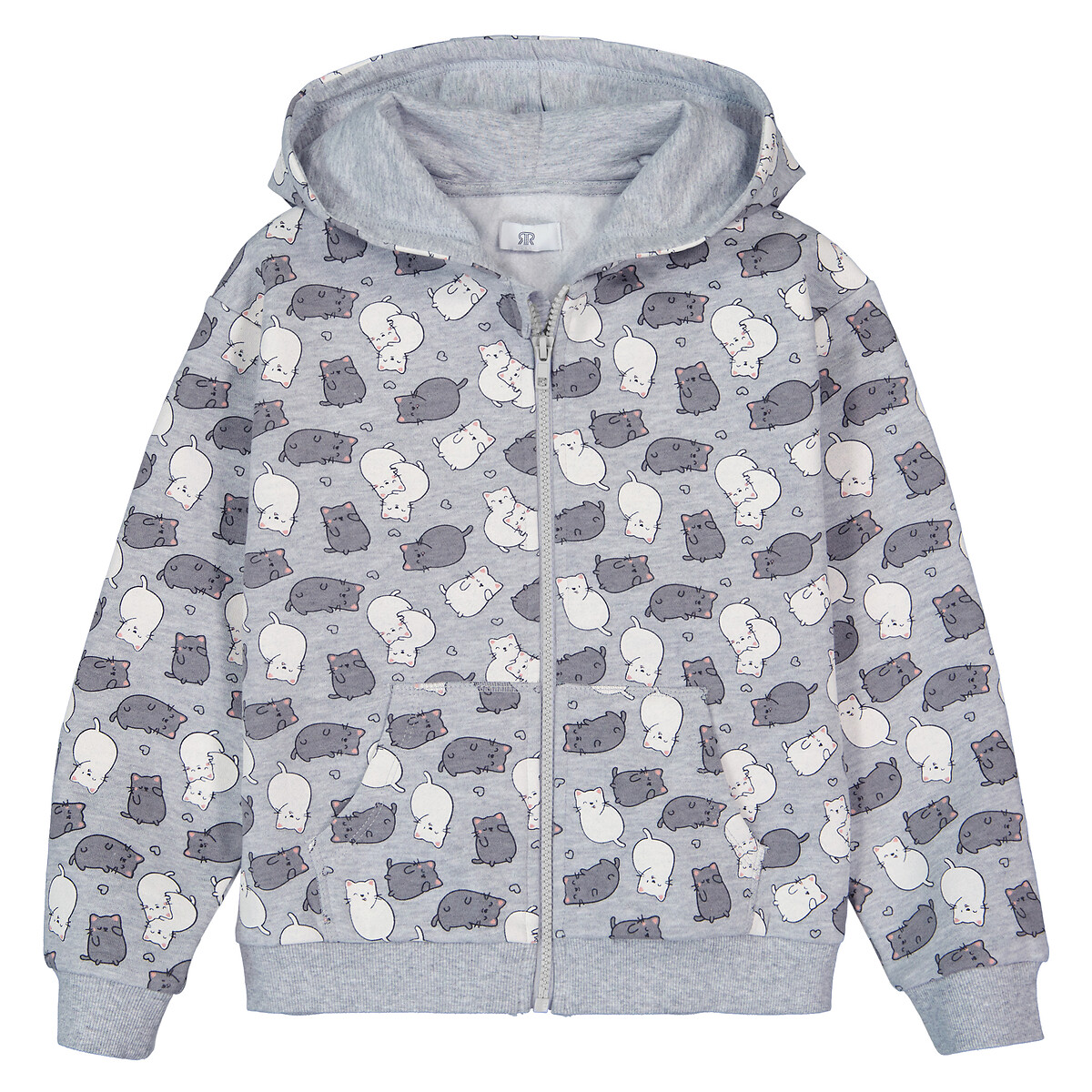 Sweatjacke mit Kawaii-Katzenprint von LA REDOUTE COLLECTIONS