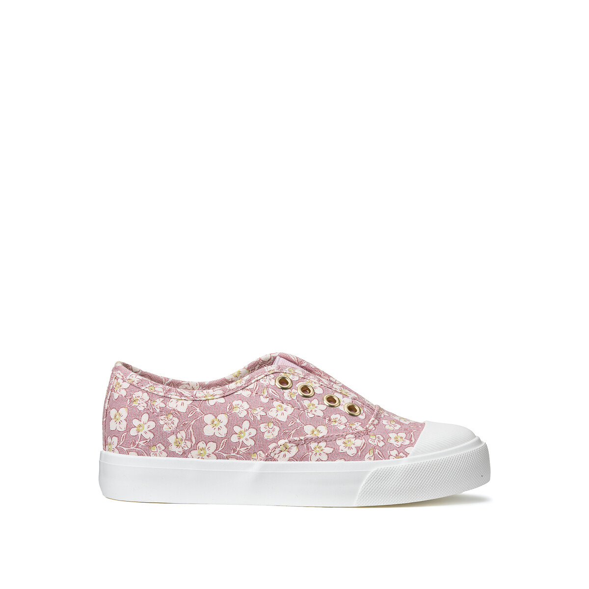 Flache Canvas-Sneakers mit Blumenmuster von LA REDOUTE COLLECTIONS