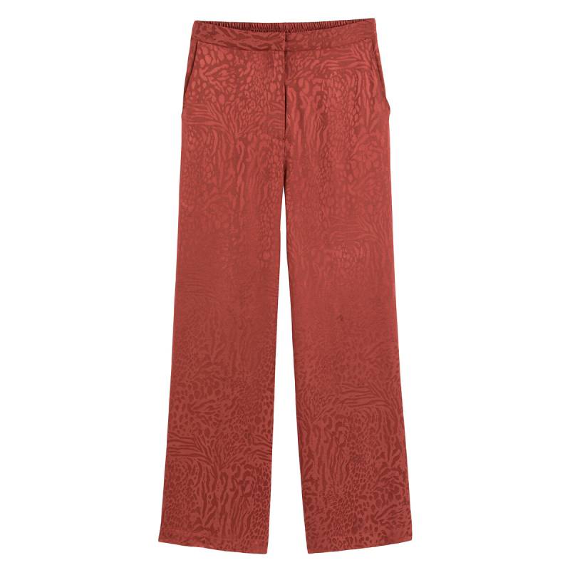 Flare-Hose mit hoher Taille, Jacquardmuster von LA REDOUTE COLLECTIONS