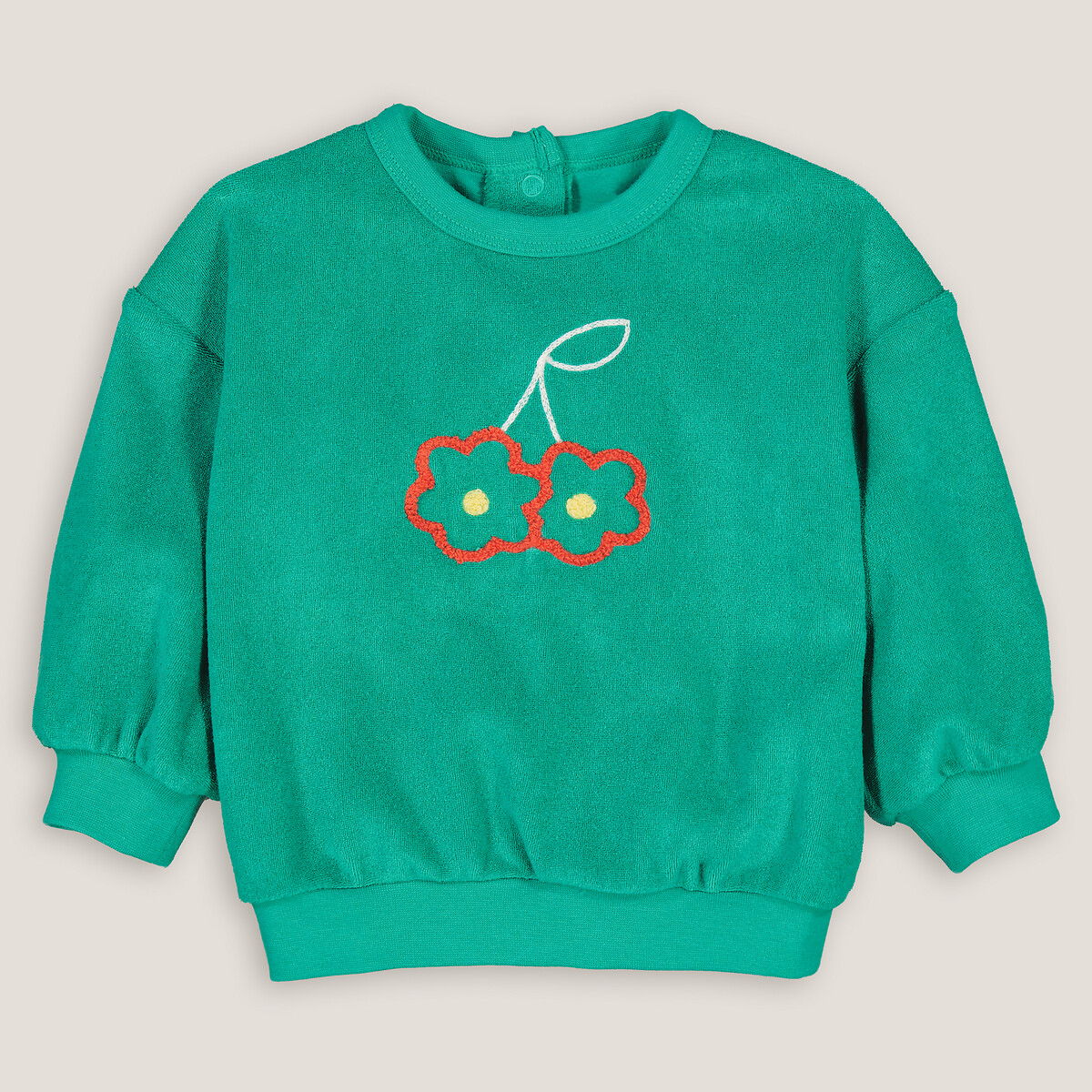 Frottee-Sweatshirt mit Rundhals von LA REDOUTE COLLECTIONS