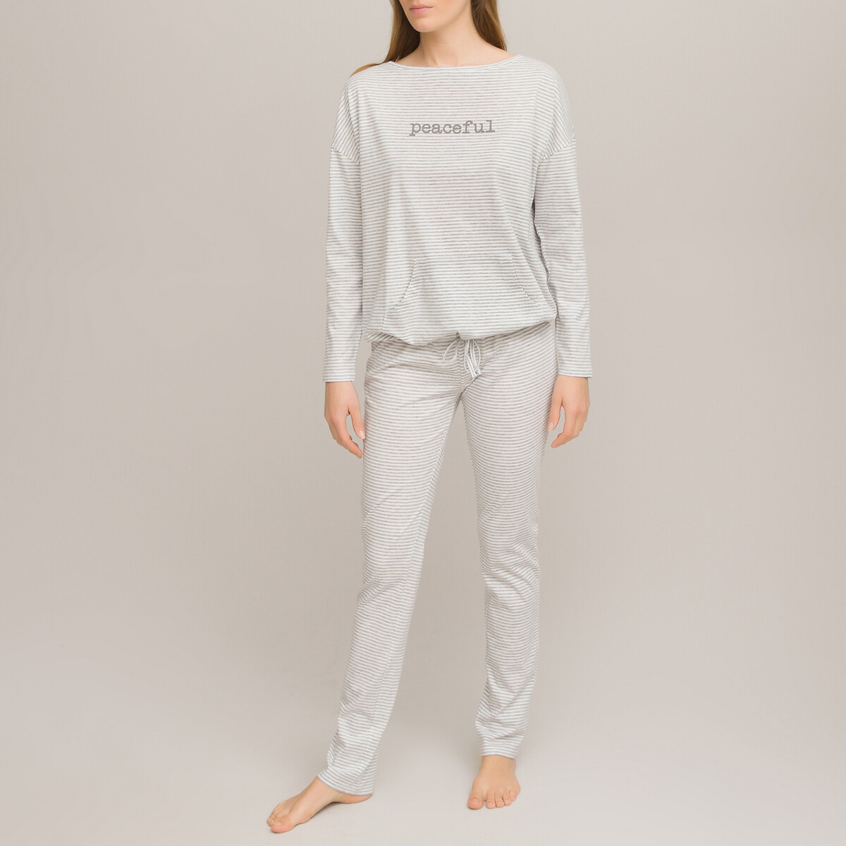 Gestreifter Pyjama aus Jersey von LA REDOUTE COLLECTIONS