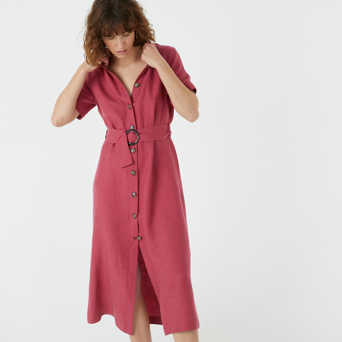 Hemdblusenkleid Signature, Lyocell-Leinen-Mix von LA REDOUTE COLLECTIONS