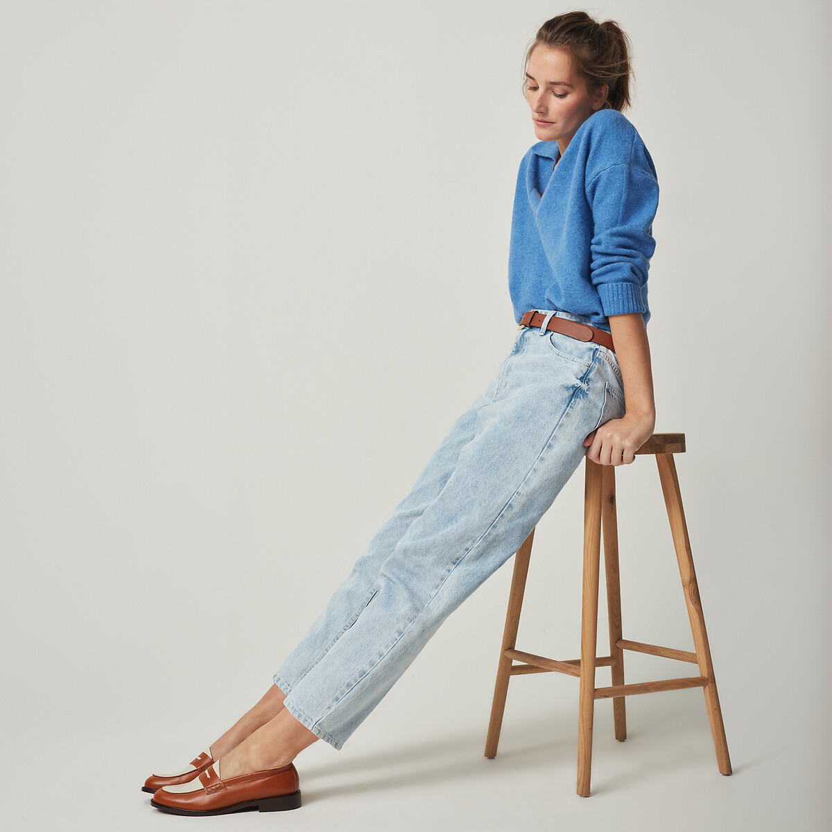 Signature Mom-Jeans, reine Baumwolle von LA REDOUTE COLLECTIONS