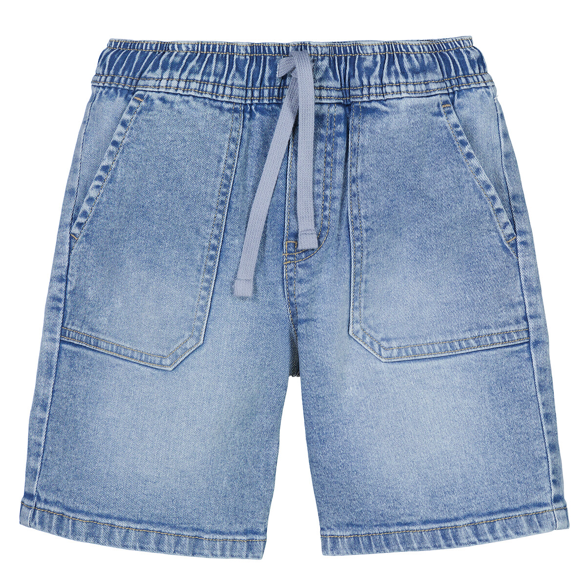 Jeans-Bermudas mit Bindebändern von LA REDOUTE COLLECTIONS