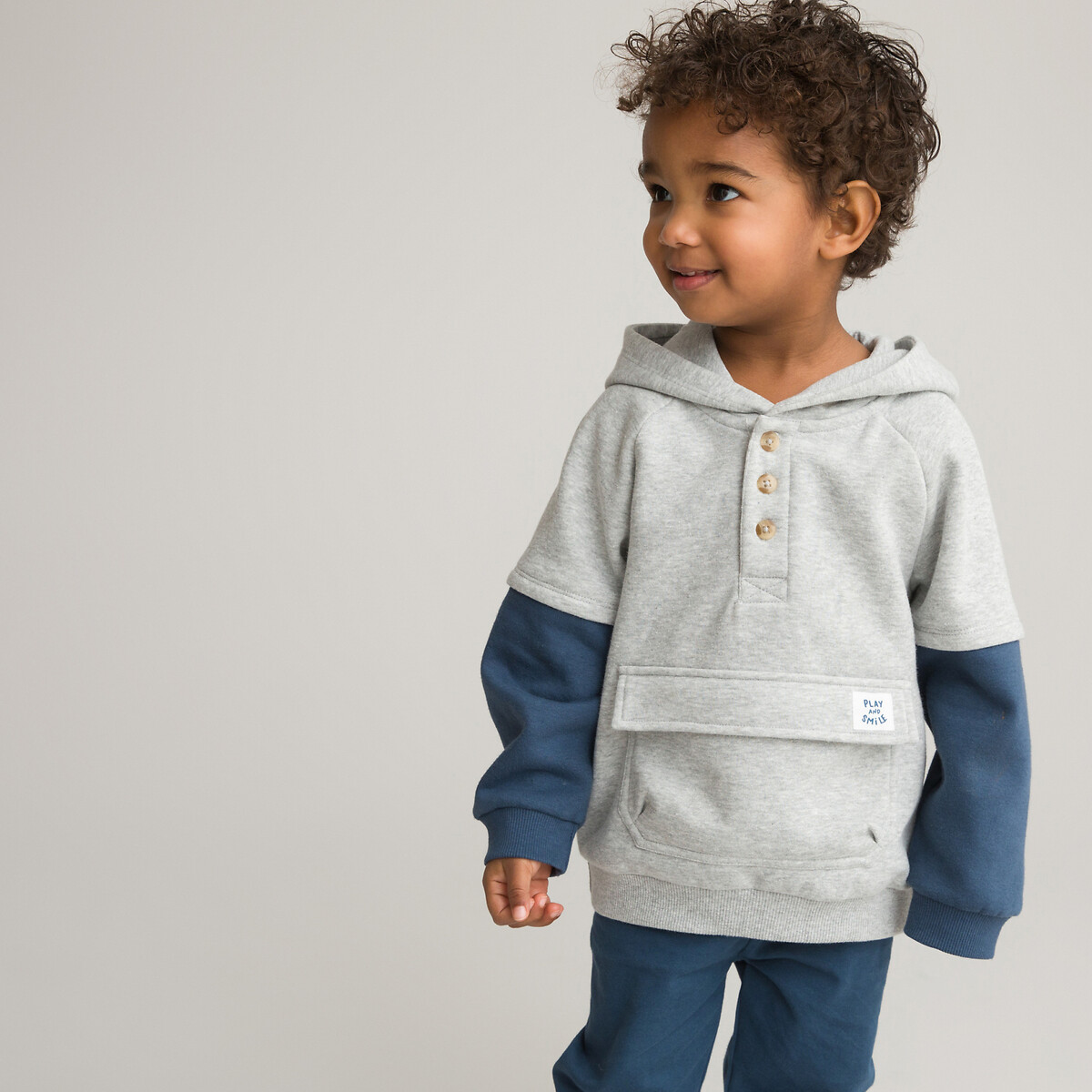 Kapuzensweatshirt, zweifarbig von LA REDOUTE COLLECTIONS