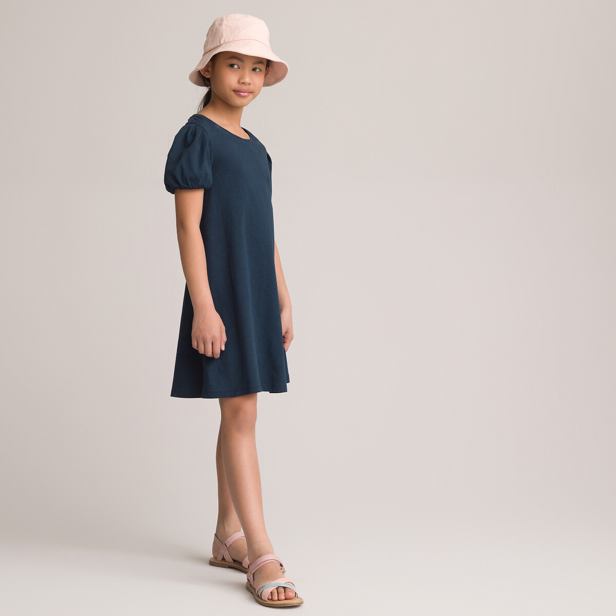 Kleid mit kurzen Puffärmeln von LA REDOUTE COLLECTIONS