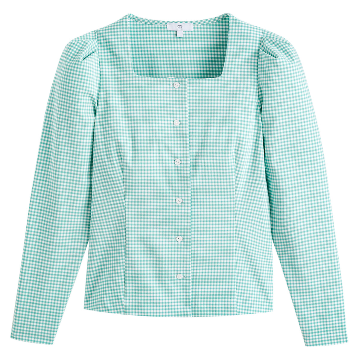 Bluse mit Vichy-Karo, Made in Europe von LA REDOUTE COLLECTIONS