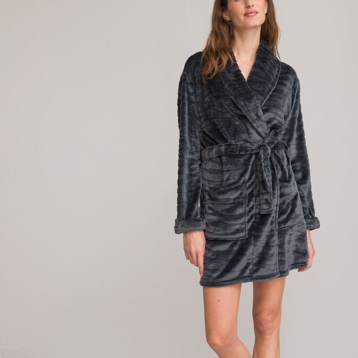 Morgenmantel, Fleece von LA REDOUTE COLLECTIONS