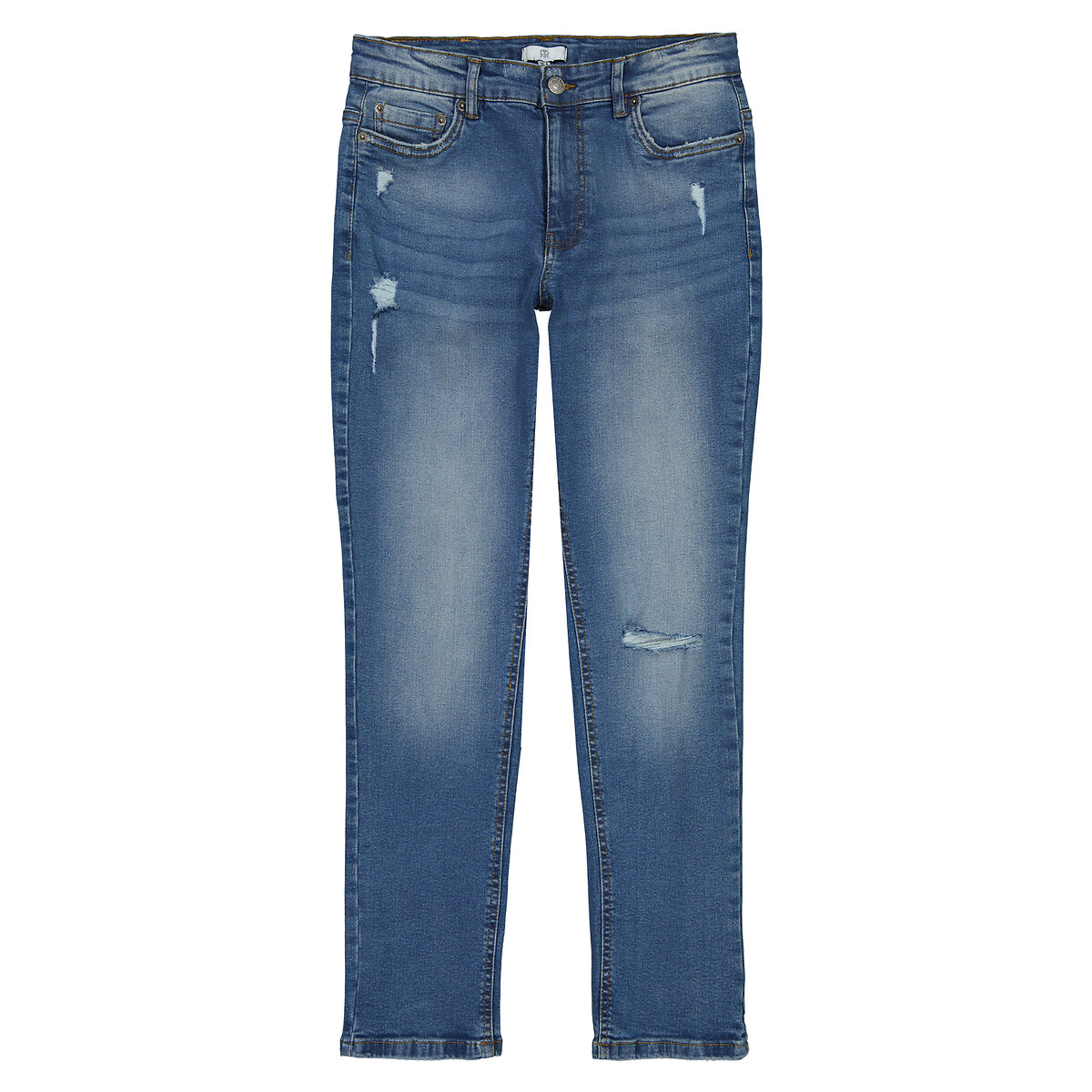 Regular-Jeans, Used-Optik von LA REDOUTE COLLECTIONS