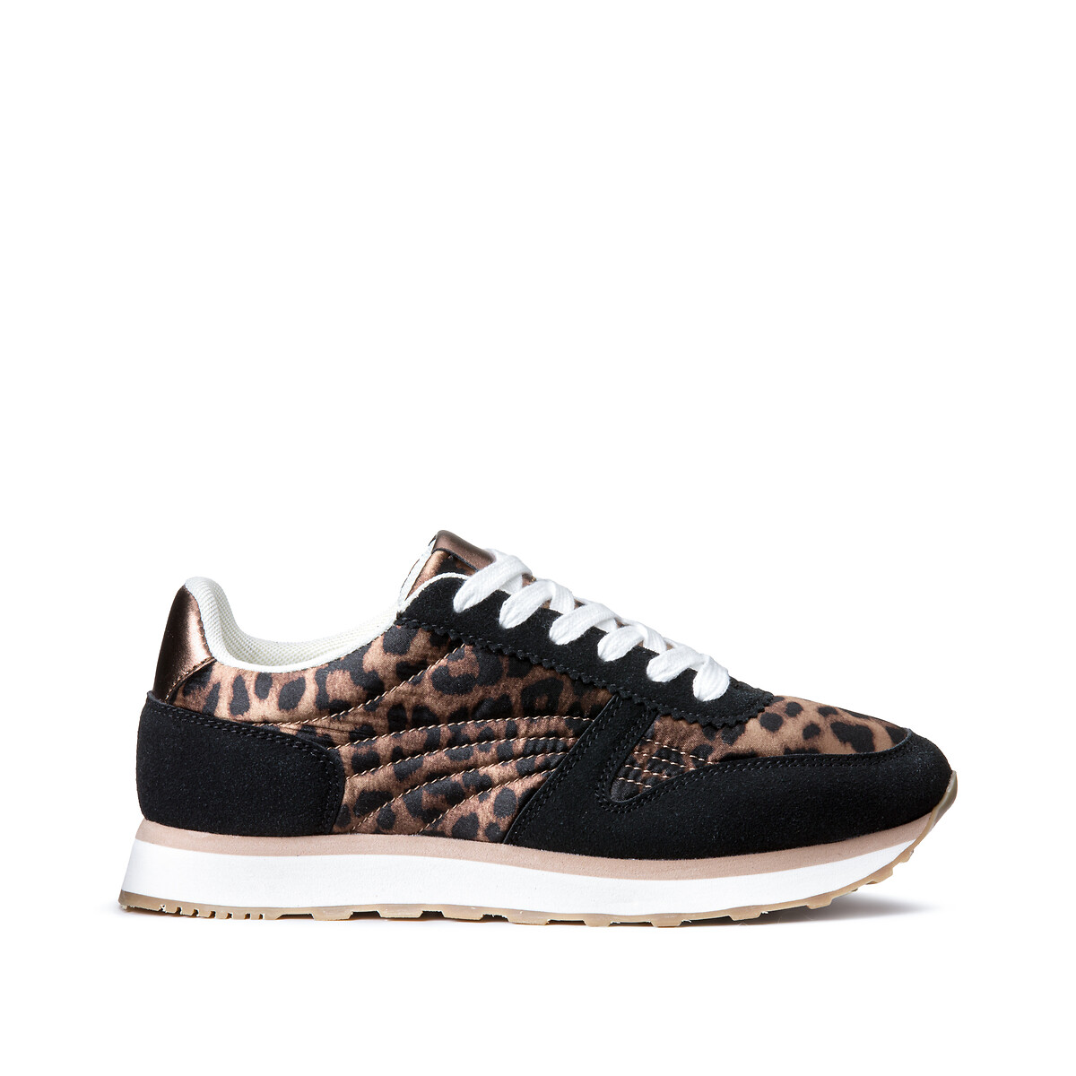 Running-Sneakers im Retro-Stil, Leopardenmuster von LA REDOUTE COLLECTIONS