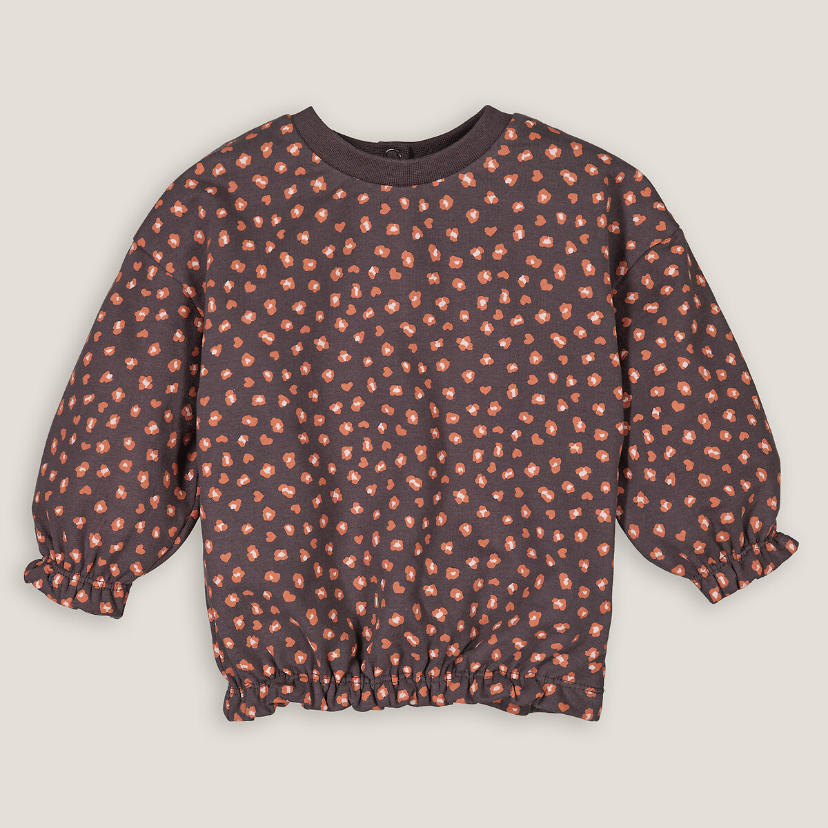 Sweatshirt, runder Ausschnitt, Leopardenmuster von LA REDOUTE COLLECTIONS