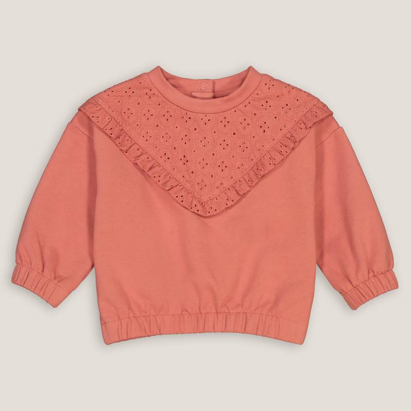 Sweatshirt mit Lochstickerei, runder Ausschnitt von LA REDOUTE COLLECTIONS