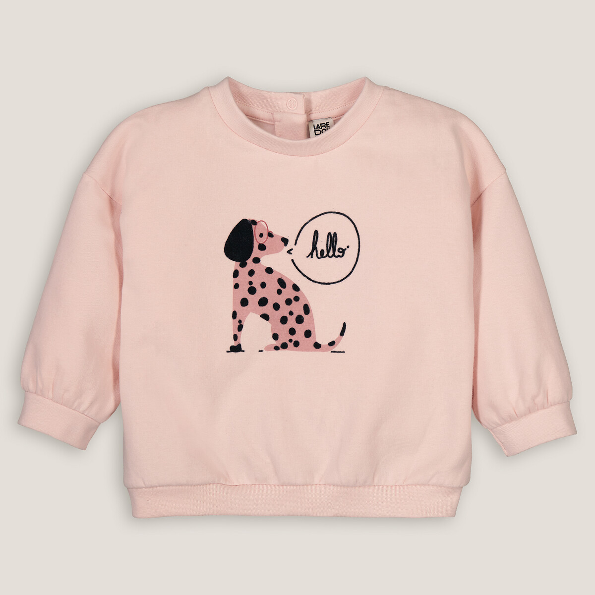 Sweatshirt mit Rundhalsausschnitt und Hunde-Print von LA REDOUTE COLLECTIONS