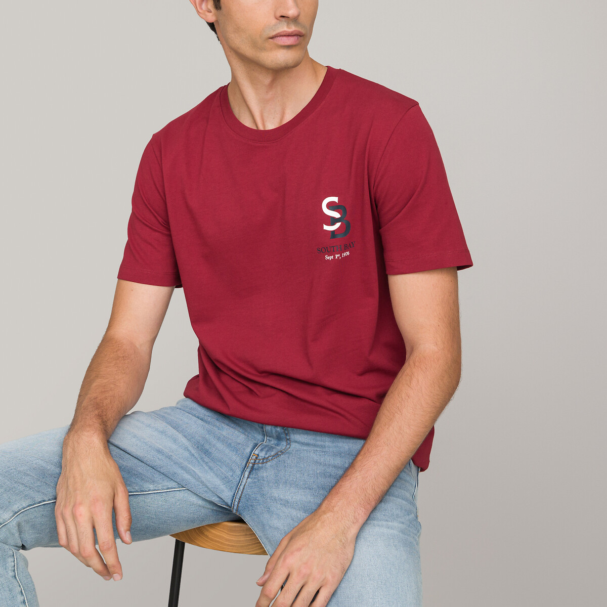 T-Shirt, runder Ausschnitt von LA REDOUTE COLLECTIONS