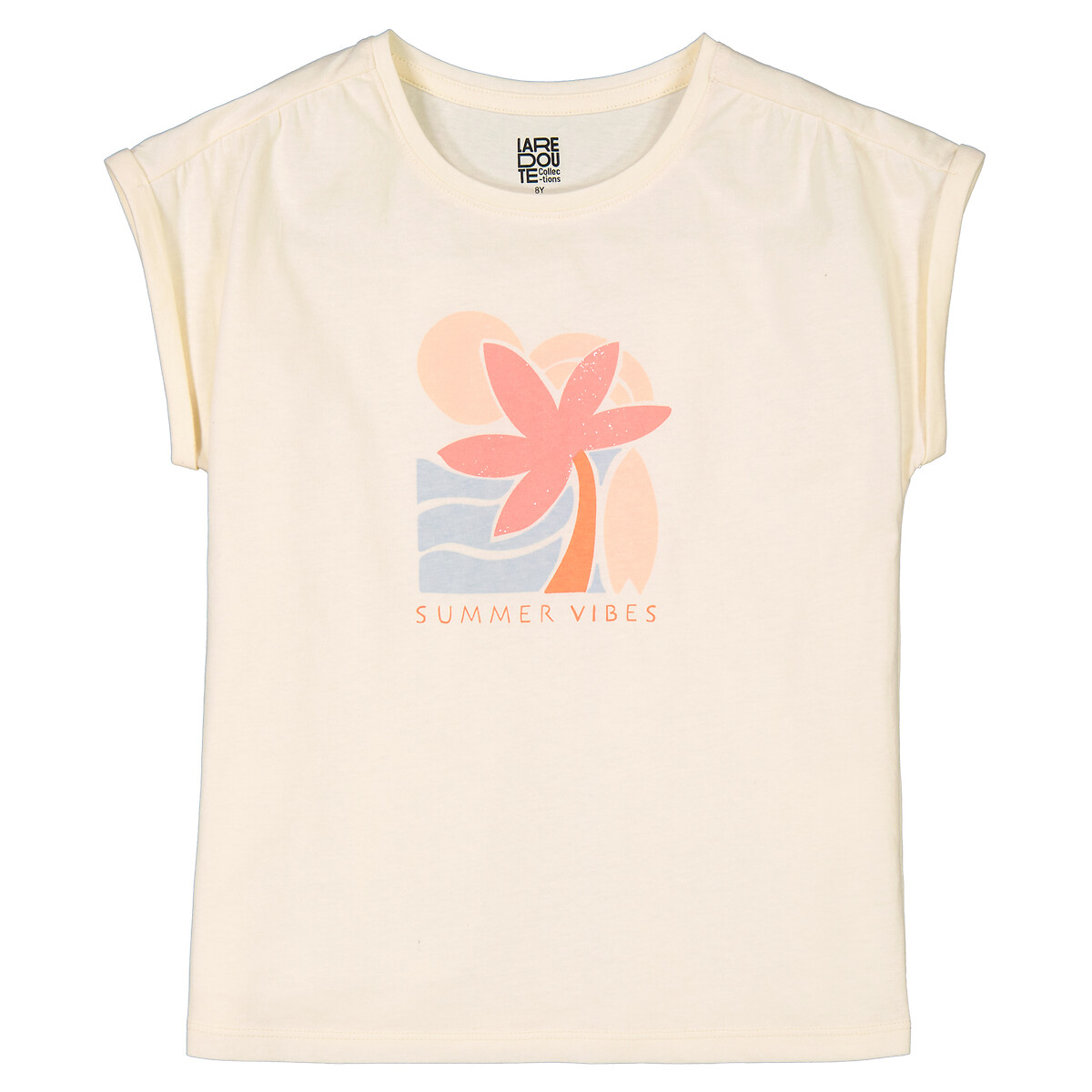 T-Shirt mit Palmenprint, kurze Ärmel von LA REDOUTE COLLECTIONS