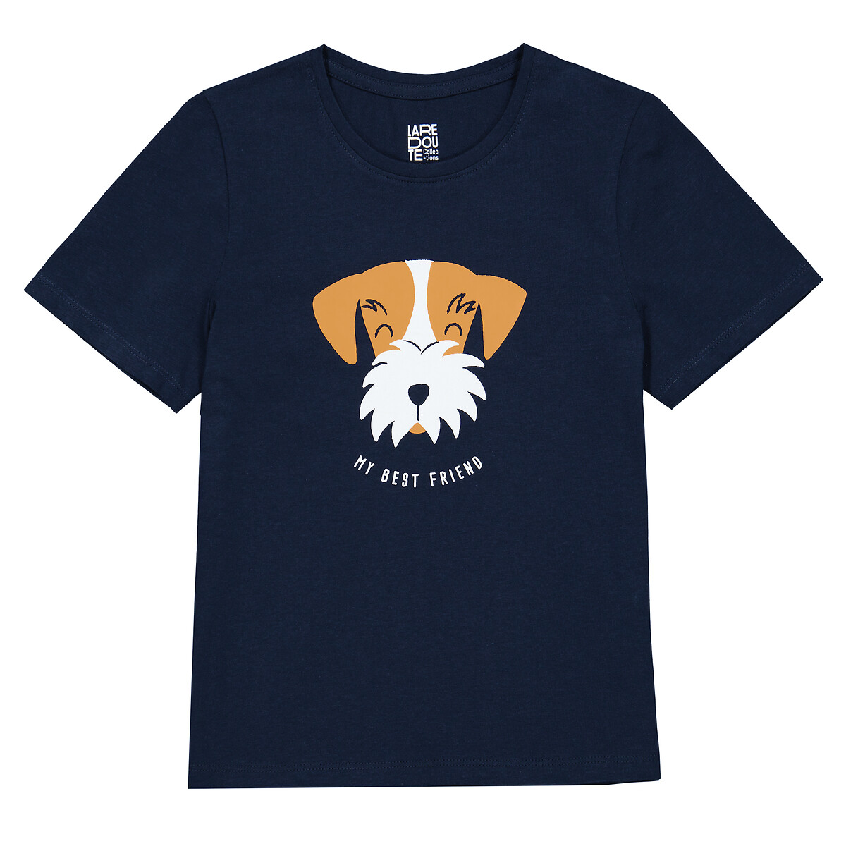 T-Shirt mit Rundhals, Hundemotiv von LA REDOUTE COLLECTIONS