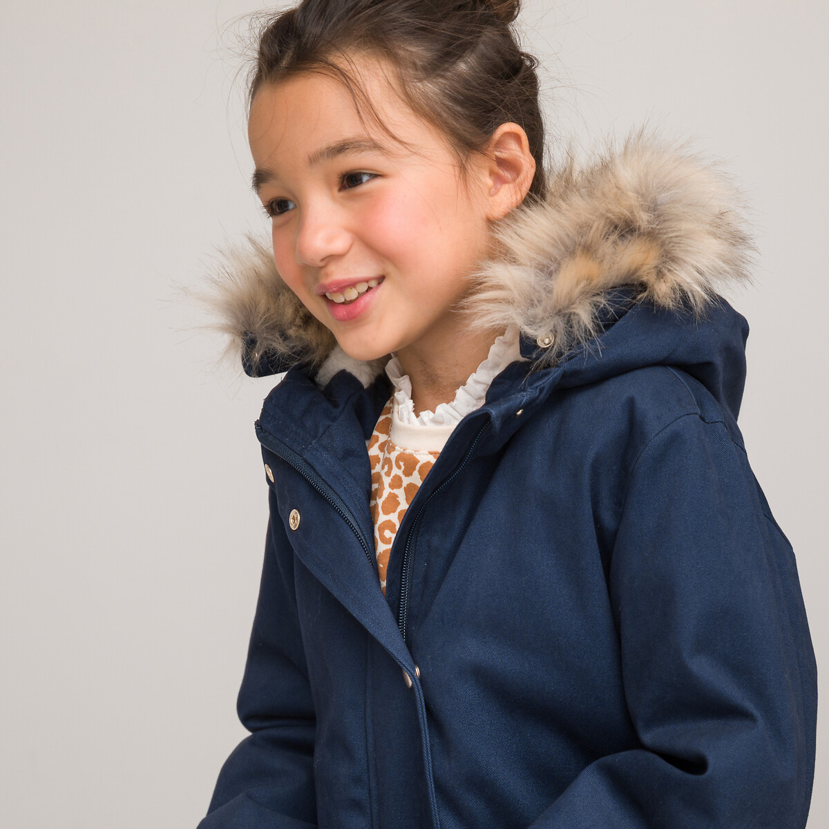 Winterparka mit Kapuze, Teddyfleece-Futter von LA REDOUTE COLLECTIONS