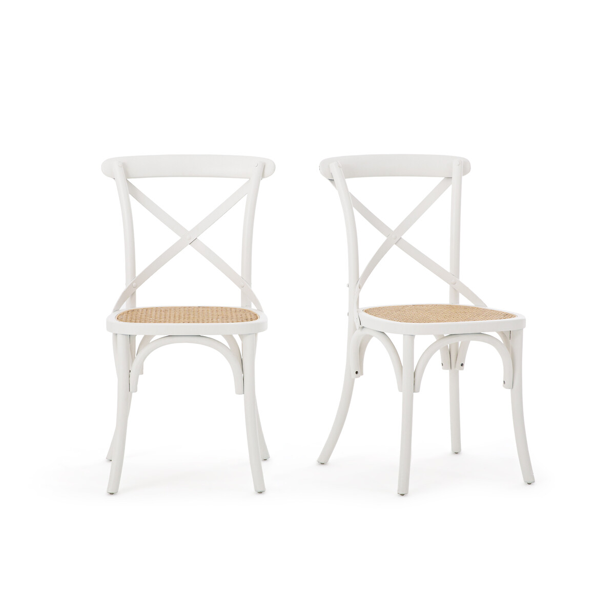 2er-Set Stühle Cedak, Holz und Rattan von LA REDOUTE INTERIEURS