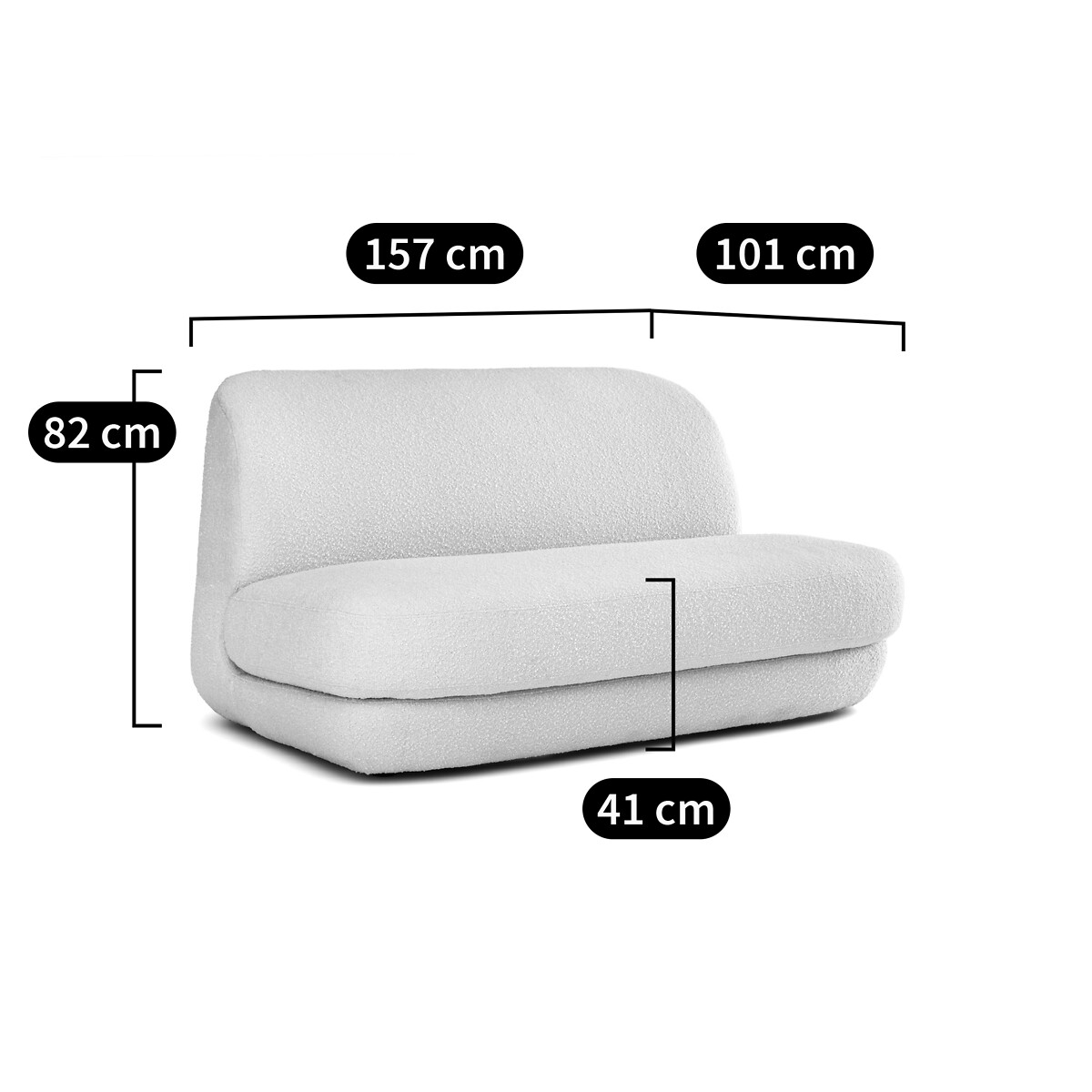 2-Sitzer-Sofa Lega, Polyester von LA REDOUTE INTERIEURS