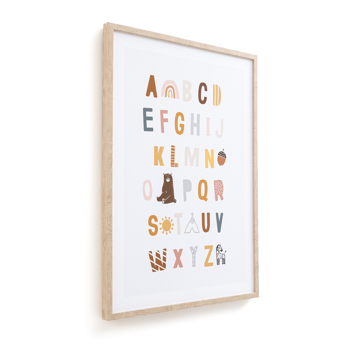 Alphabet-Poster Ally mit Rahmen von LA REDOUTE INTERIEURS