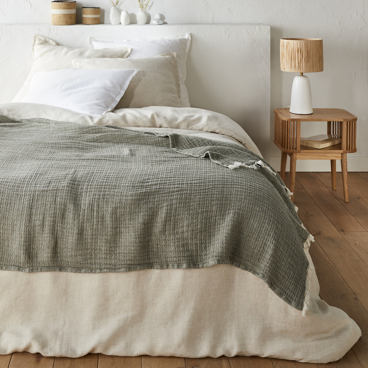 Bettüberwurf Taiga aus Baumwollmusselin/Wolle von LA REDOUTE INTERIEURS