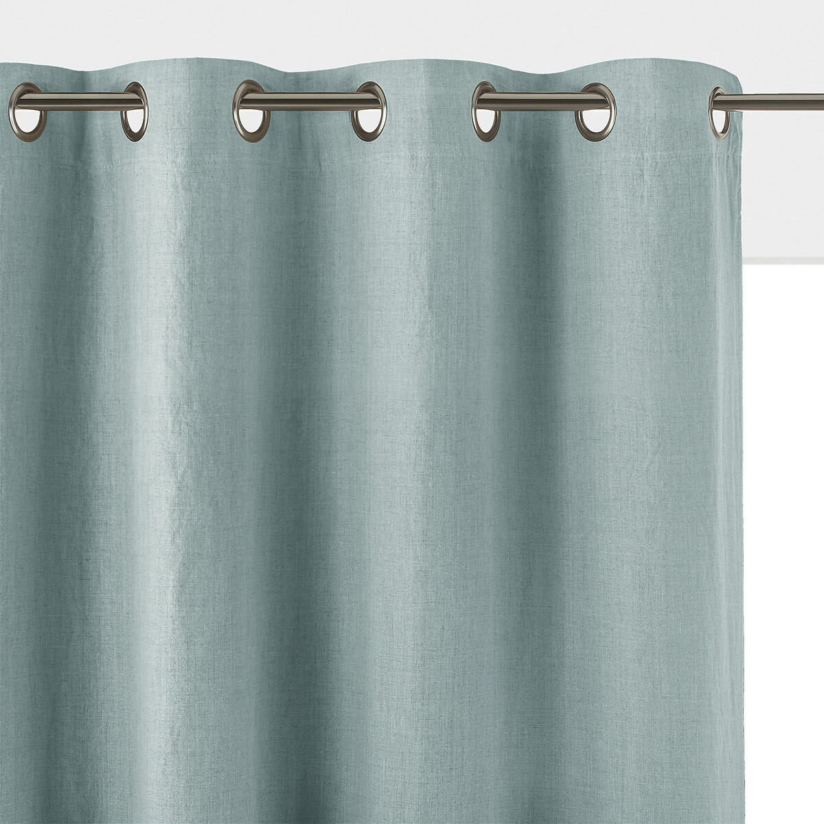 Blickdichter Vorhang Onega, Aufhängung mit Ösen, gewaschenes Leinen von LA REDOUTE INTERIEURS