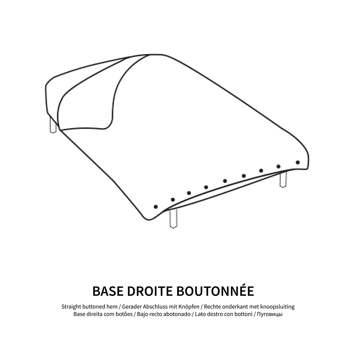 Duvetbezug Monille, vorgewaschene Baumwolle von LA REDOUTE INTERIEURS