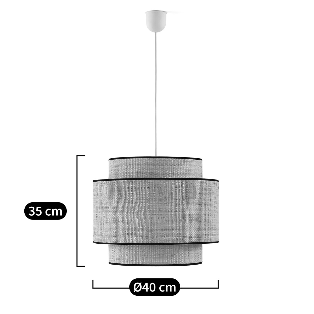 Hängeleuchte / Lampenschirm Dolkie, Ø 40 cm von LA REDOUTE INTERIEURS