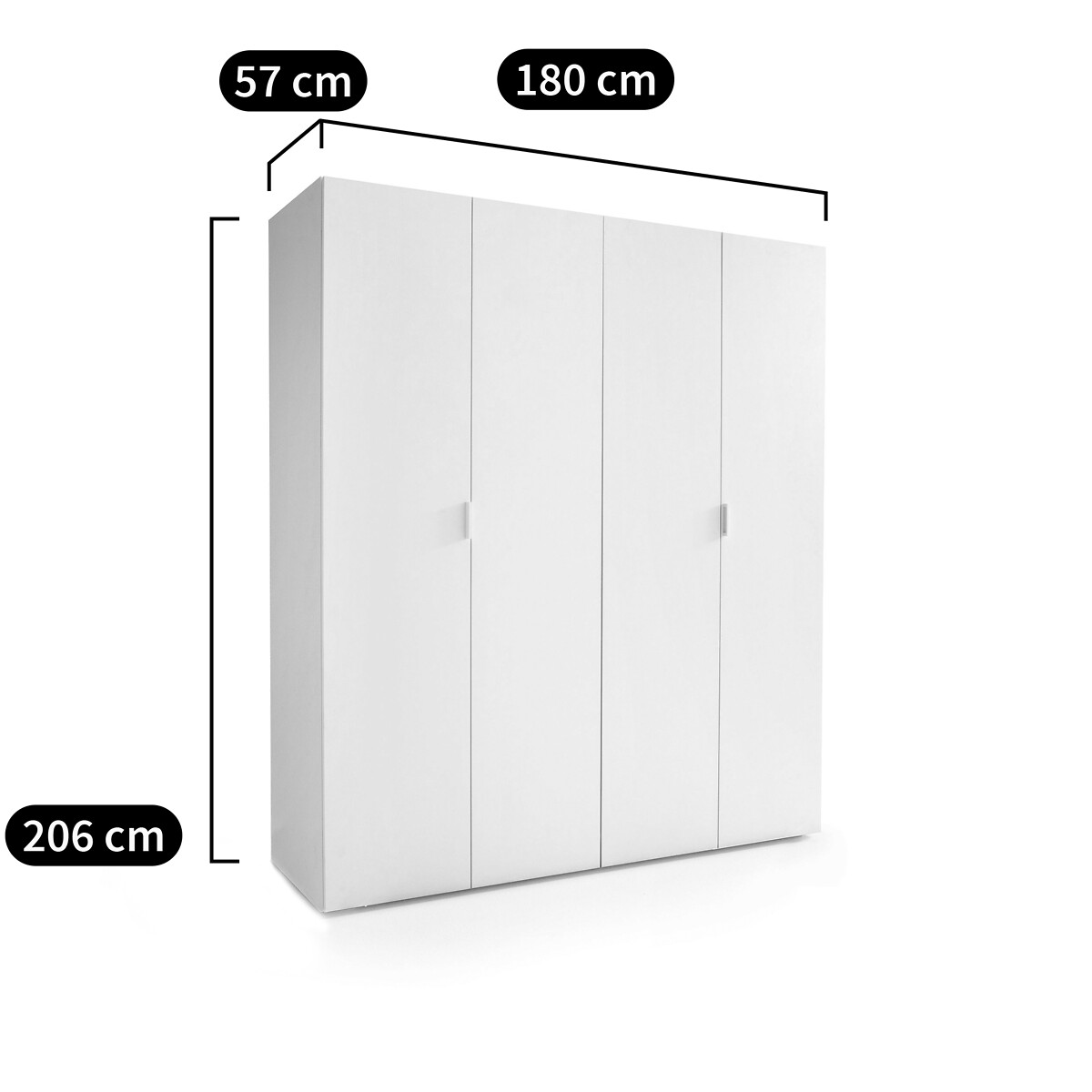 Kleiderschrank Remia mit 4 Türen von LA REDOUTE INTERIEURS