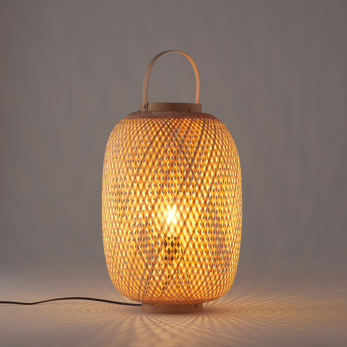 Lampe Katia, Bambusgeflecht, H. 50 cm von LA REDOUTE INTERIEURS