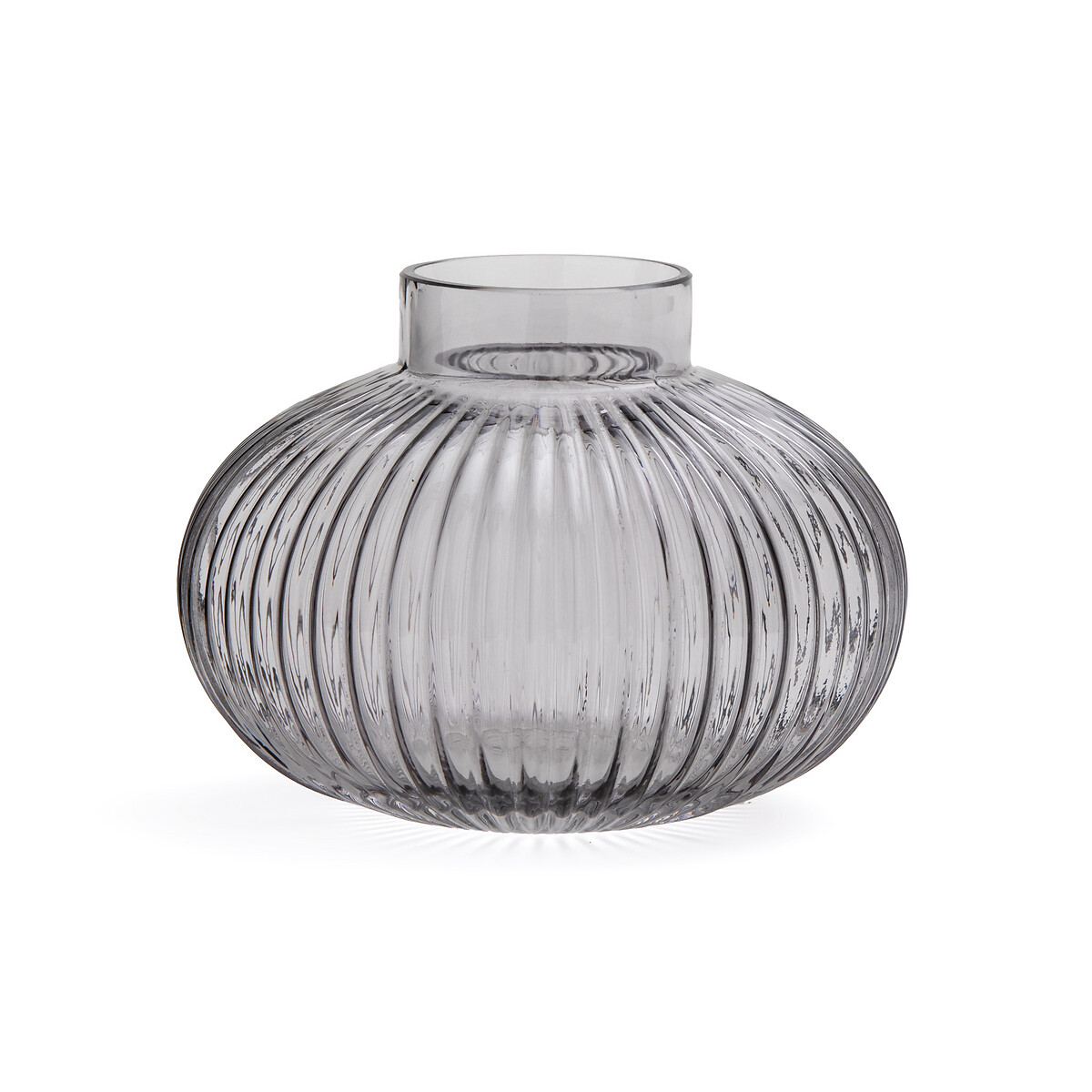 Runde Vase Afa aus geriffeltem Glas, H. 15 cm von LA REDOUTE INTERIEURS