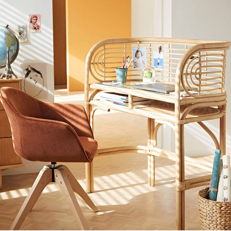 Schreibtisch Gocco, Rattan von LA REDOUTE INTERIEURS